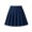Navy, variant on Kids Elastic Waist Pleated Mini Skirt, Built-in Safety Shorts Flared Tennis Skirt, Soft Lightweight Skort Pink 2-3 Years