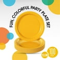 thumbnail image 2 of REJODA-Emerald Green 9 Inch Paper Plates - 100 Count Disposable Cake Plates - Bulk Plates, 2 of 4