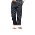 thumbnail image 3 of Chef pantalones hombres con bolsillos elásticos de la cintura holgada cocinar pantalón camarero uniforme amigable para la piel ropa para restaurante Hotel cafetería cocina 3xl rayas de cebra Advancent  HA012102-13, 3 of 6