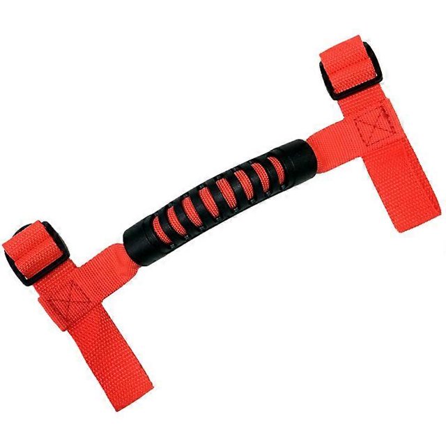 Apoyabrazos de coche modificado, manija interior para todoterreno, manija interior para techo de Wrangler, apoyabrazos de techo bj40 rojo
