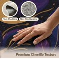 thumbnail image 6 of ODIKA 4'x6' Washable Area Rug Stain Resistant, Low Pile, Easy Care Purple Gold Celestial Butterfly Foliage Design Elegant Night Sky Motif with Golden for Dorm Room, Small Living, 6 of 7