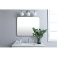 thumbnail image 2 of Soft corner metal rectangular mirror 30x36 inch in Silver, 2 of 5