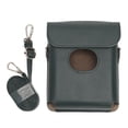 thumbnail image 1 of Estuche de cuero sintético vintage antiarañazos para cámara con correa para el hombro para impresora FujiFilm Instax Square Link, color verde oscuro, 1 of 14