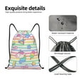 thumbnail image 3 of Yiaed Cute Unicorn Print Drawstring Bags Drawstring Backpack Bulk String Back Pack Gym Sport Bag-Medium, 3 of 5