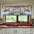 thumbnail image 3 of Yayeee Kitchen Curtains Tier Set of 2 Light Filtering 57"x24" Over Sink Window Panels, Vibrant Flowers, 3 of 7