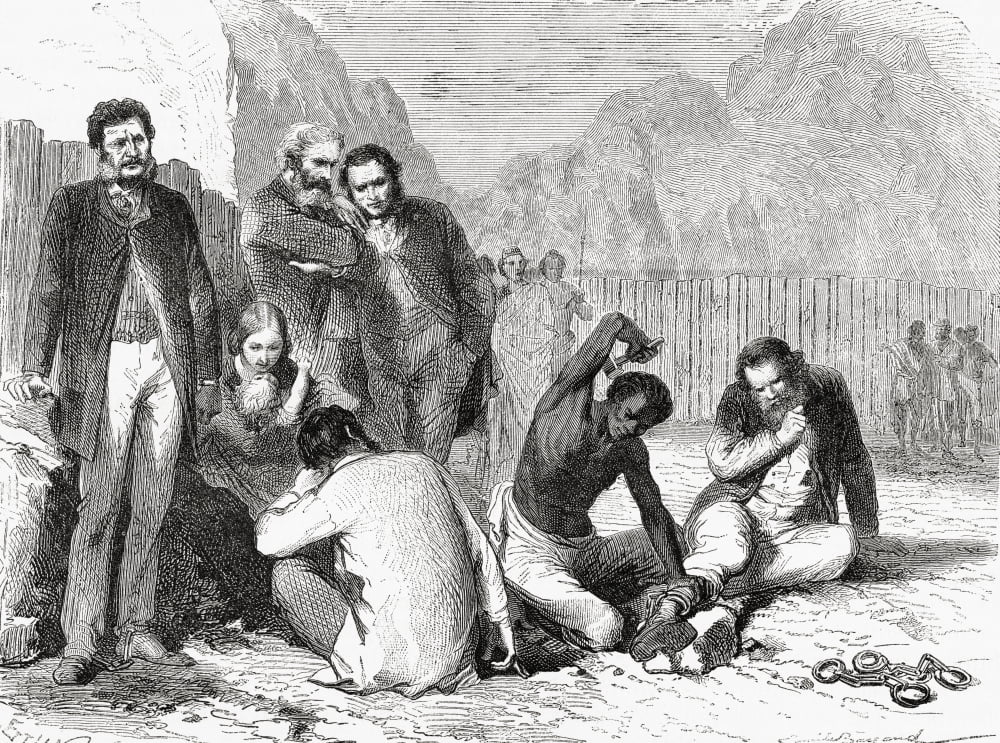 Rassam And Members Of His Mission Being Put In Chains After Being Taken Prisoner By Tewodros Ii In Abyssinia In 1868 Hormuzd Rassam 1826 To 1910 Native Assyrian Assyriologist British Diplomat And Trav