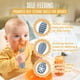thumbnail image 5 of HippoBaby - Set 4 pzas alimentación BLW, cubiertos silicona sin BPA, apto lavavajillas/microondas, gris/beige, 5 of 8