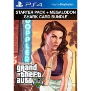 Grand Theft Auto V Starter Pack & Megalodon Shark Card Bundle (PS4) (PC) (Email Delivery)