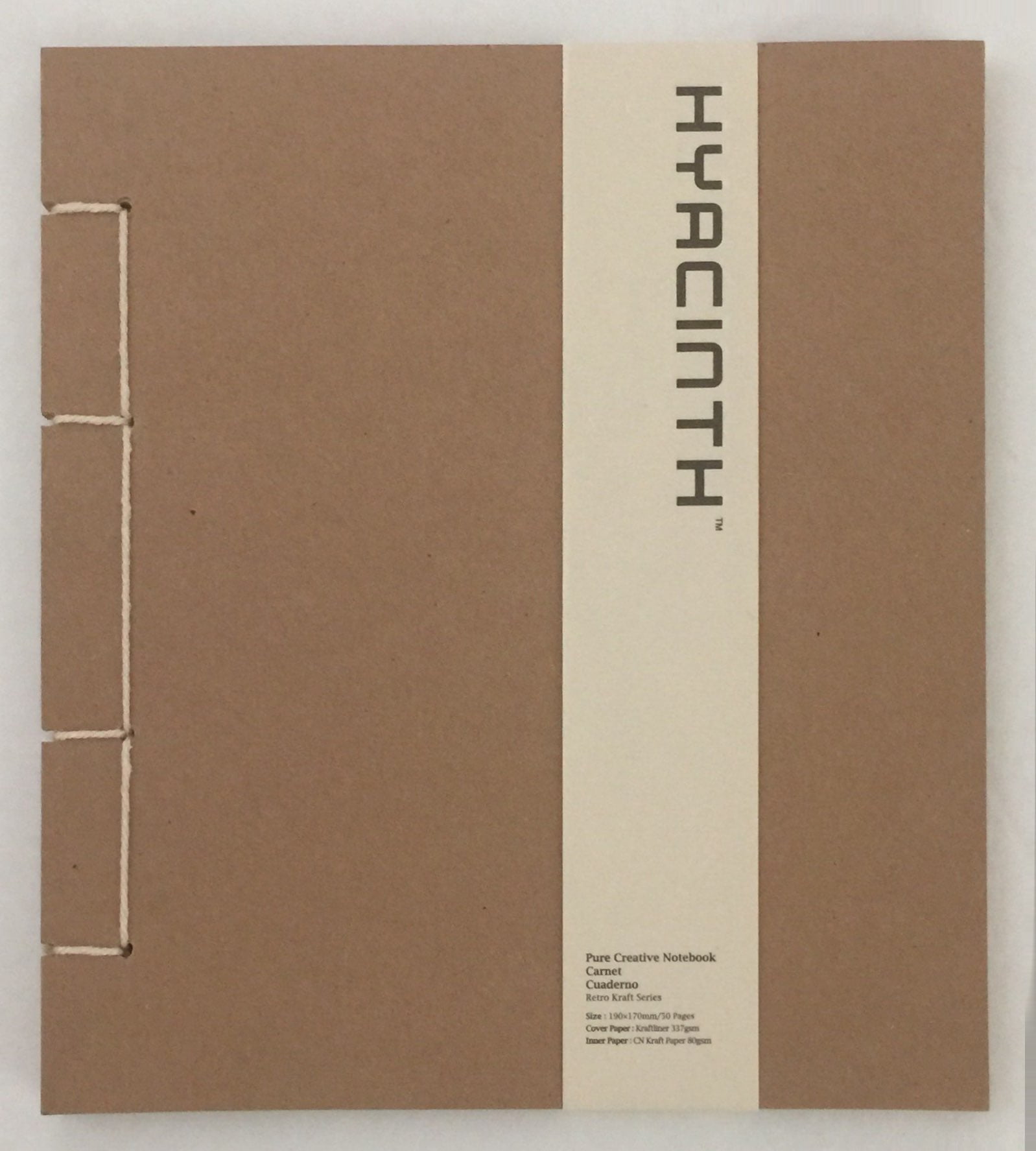 NOTEBOOK BROWN KRAFT PAPER 7.5"X6.7" 50 PAGES