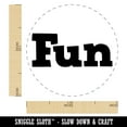 thumbnail image 2 of Fun Text Self-Inking Rubber Stamp Ink Stamper - Red Ink - Medium 1 Inch, 2 of 7