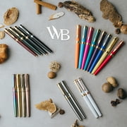 Wordsworth & Black Fountain Pen, Extra Fine Point Ink Pens, Black Gold - Refillable, Calligraphy