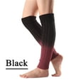 thumbnail image 2 of SNOWSONG Leg Warmers for Women Winter, Plus Size Leg Warmers Womens Leg Knitted Gradient Boot Socks Knee-length Wool Winter Socks, Slouchy Leg Warmers 1 Pair of Foot Warmers Black One Size, 2 of 4
