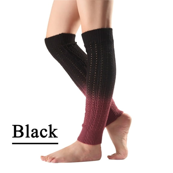 Baberdicy Ribbed Socks Women Big Deal Womens Leg Warmers Knitted Leg Warmers Gradient Boot Socks Knee High Foot Cover Winter Sock Clearance!
