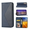 thumbnail image 1 of SaniMore for Samsung Galaxy S21 FE PU Leather Case RFID Blocking, Magnetic Closure Flip Wallet Cover with Wrist Strap Card Slot & Multi-Angle Kickstand All-Inclusive Protective Shell, Blue, 1 of 10