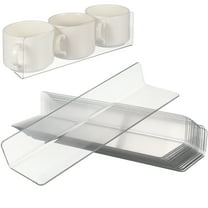 ULTNICE Storage Shelf Dividers Clear for Closet Kitchen Cabinet Households 20Set