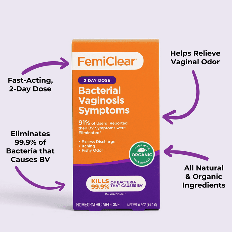 FemiClear Bacterial Vaginosis Symptoms 2-Day Dose Ointment