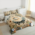thumbnail image 3 of Feelyou Hippie Butterfly Kids Bedding Comforter Set, Boho Tribal Sun Twin Comforter Sets, Retro Rustic Floral Reversible Bedding Set, Luxury Bedroom Decor, 2 Pieces, 3 of 8