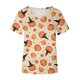 thumbnail image 4 of Tops Para Mujer Salir Tops Moda Casual Verano Con Cuello en V Manga Corta Camiseta Estampada Blusa Odeerbi ODB149017, 4 of 5