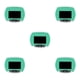 thumbnail image 2 of Eigraketly Contador de pasos electrónico para caminar Contador de calorías multifuncional Podómetro digital Jogging multifuncional Azul Type2 NO2 Eigraketly CBP376076, 2 of 4