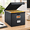 Black-1 Pack (Leather), variant on File Organizer Box With Lids Collapsible Folder | Plastic Slides For Office Document Storfiling Bin Letter Size Hanging Folders (