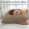 thumbnail image 5 of Vintage Brown Pillow Covers 16"x24", Farmhouse Retro Dark Solid Color Linen Texture Soft Brushed Microfiber Breathable Throw Pillow Covers, Pillowcase with Zipper for Couch Sofa Bedroom Living Room, 5 of 9