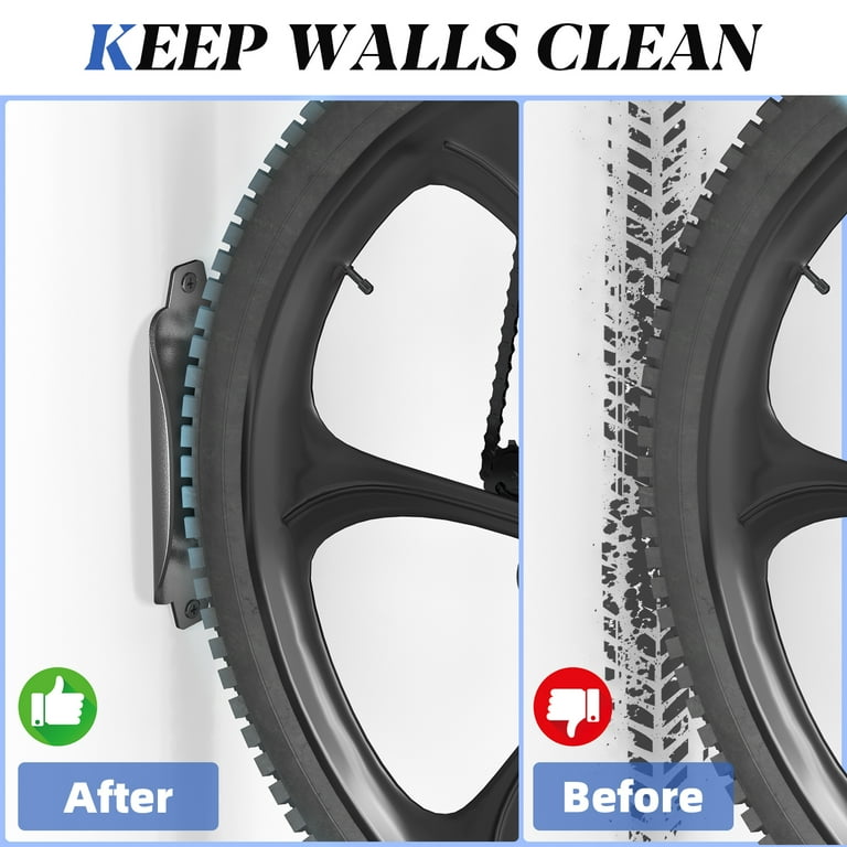 Swivel Wall Mount Bike Rack with No-Scratch Protection photo 4