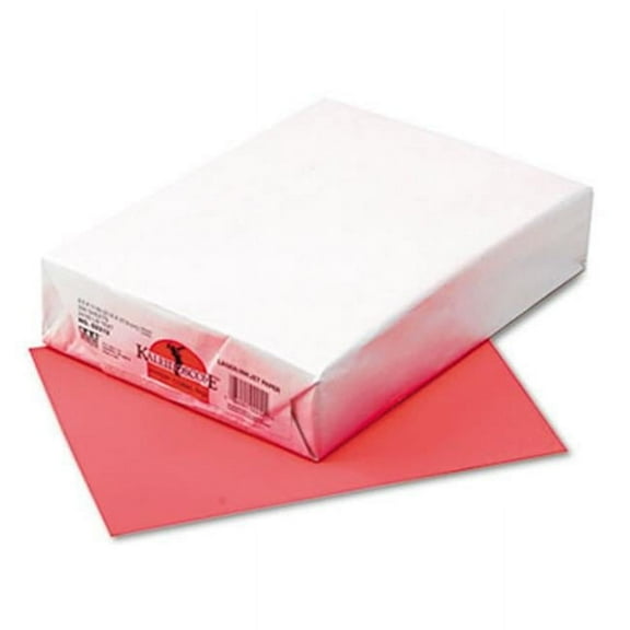 Pacon  Kaleidoscope Multipurpose Colored Paper- 24lb- 8-1/2 x 11- Coral Red- 500/Ream