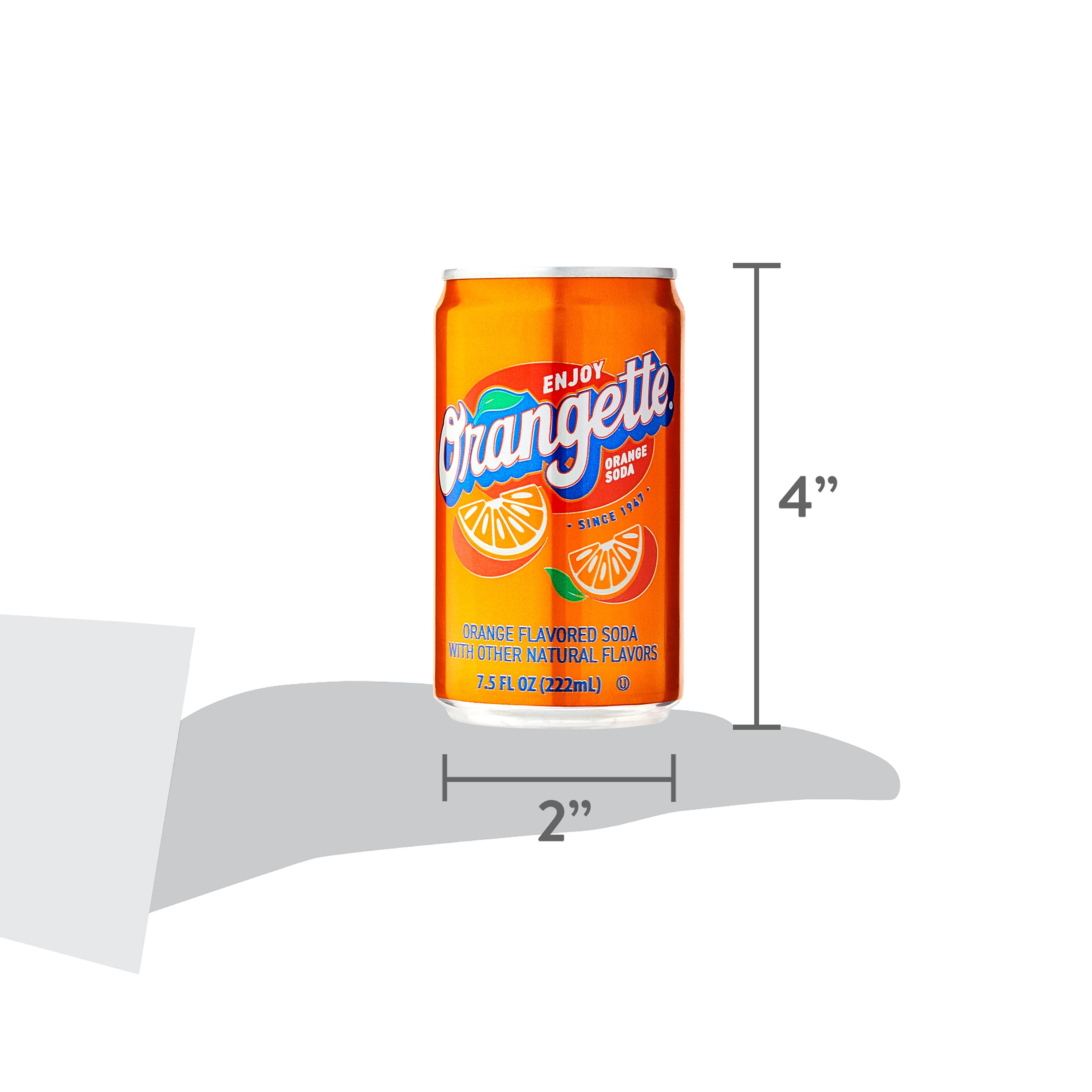 (8 pack) Great Value Orange Cola Soda Pop, 7.5 oz, 6 Pack Cans