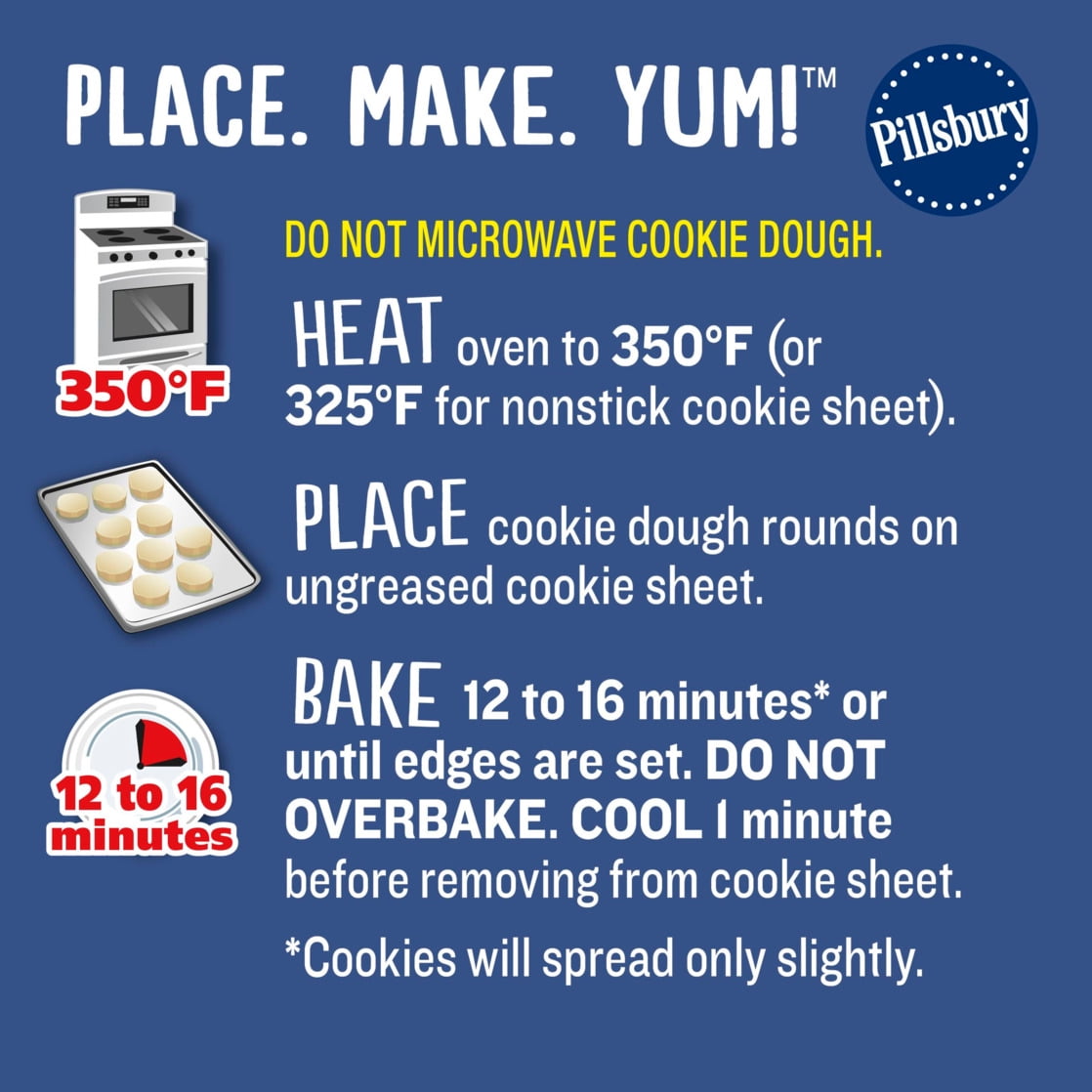 Pillsbury Ready to Bake Basketball Shape Sugar Cookie Dough, 20 Pre-Cut Cookies, 9.1 oz