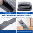 thumbnail image 3 of 6 Pcs Retractable Gap Dust Cleaner Cloth Reusable Microfiber Dusting Cloth Washable Gap Dust Covers Under Furniture Duster Refill for Bed High Ceilings Furniture Bottom Under Refrigerator Sofa Couch, 3 of 7