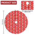 thumbnail image 2 of 30 Inch Christmas Tree Skirt – Velvet Plush Tree Mat, Soft Thickened Polyester with Red Ties, Single-Sided Printing, Available in 30in/36in/48in, Perfect for Holiday Xmas Tree Decoration, 2 of 7