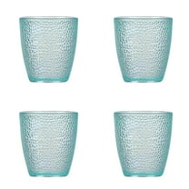 4PCS Unbreakable Acrylic Drinking Glasses - Clear Tumblers for , Juice & Cocktails, Shatterproof & Fall-Proof Bar Glasses for Restaurant, Home, Party - Stackable & Dishwasher Safe