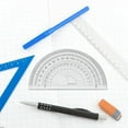 thumbnail image 3 of unbranded 15Ud Protractor 180 Plástico Duradero Con Números Negros Para Uso En Matemáticas, 3 of 8