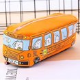 thumbnail image 2 of Car Pencil Case, Canvas Pencil Holder, Durable Red and Yellow Canvas Car Shaped Pencil Case for Office Or Travel, Compact 19x6.5x6cm Storage Organizer, 2 of 4