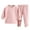 Pink, variant on Toddler Thermal Underwear Sets Base Layer Winter Warm Boys Girls Long Sleeve Tops and Pants Fleece Lined 2 Piece Outfit