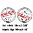 thumbnail image 4 of ALLTIMES 2PCS Speaker Trim Cover Grill for Harley for Electra Glide for Trike 96-13, ABS Gloss Chrome, 4 of 6