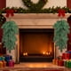 thumbnail image 5 of Adornos navideños, decoraciones navideñas, regalos navideños: Adorno colgante decorativo navideño de ciprés invertido artificial, imitación de pterosaurio., 5 of 7