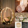 thumbnail image 3 of Anillo de madera circular de bambú, guirnalda Floral, flores hechas a mano, anillo colgante, decoración de boda y Navidad, 10-26cm, 3 of 4