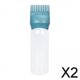 thumbnail image 1 of Peine para teñir el cabello,Botella aplicadora de peine de raíces con escala graduada,Aplicador de tinte para el cabello,cepillo,peine,botella exprimible,Contenedor dispensador de 2 piezas, 1 of 10