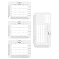 thumbnail image 1 of 4pcs Plastic Envelop Making Templates Invitation Cards Marker Template Rulers, 1 of 9