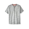 Boulder Creek By Kingsize Men's Big & Tall Heavyweight Short-Sleeve Henley Shirt