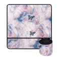 thumbnail image 2 of HELLHERO Butterfly Tie Dye Pattern Sewing Machine Mat to Store Bobbins Dustproof Beautiful & Practical Fusion Sew Machine Mat for Most Sewing Machines, 2 of 5