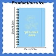 thumbnail image 3 of 2026 Weekly & Monthly Planner, Jan. 2026 - Dec. 2026, Daily Agenda Academic Planner Notebook Organizer, Calendar Planners/Planning for School Office Home, 5.9" x 8.26", Blue Rose, 3 of 7