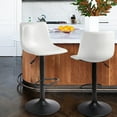 thumbnail image 3 of Waleaf Swivel Counter Height Bar Stools with Back Set of 2,Adjustable Dining Barstools with Footrest, 3 of 8