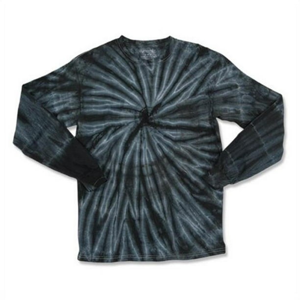 Dyenomite 240CY T-shirt Cyclone 100% Coton à Manches Longues pour Femme - Noir - 3XL
