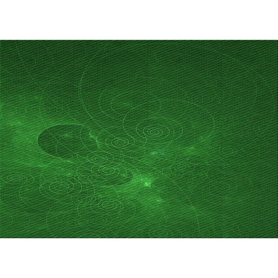 Ahgly Company Indoor Rectangle Patterned Deep Emerald Green Area Rugs, 4' x 6'