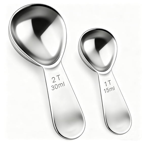 18/8 Stainless Steel 2-pcs Durable Coffee Scoop