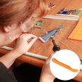 thumbnail image 2 of Stained Glass Foiling Tool, 7/32 Inch Professional Glass Crafting Applicator, Orange Plastic Handle, Precision Copper Foil Roller for DIY Glass Art Projects, Soldering Supplies, 2 of 5