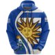 thumbnail image 2 of Sudadera con capucha de gran tamaño con estampado 3D de la bandera del emblema de Uruguay de la calle con cremallera y ropa deportiva diaria de primavera y otoño de 2024, 2 of 5