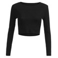 thumbnail image 2 of Heliisoer Fashion Women Solid Color Long Sleeve T-Shirt Blouse Tops, 2 of 3